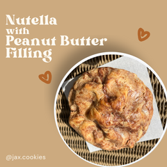 Nutella Cookie with Peanut Butter Filling